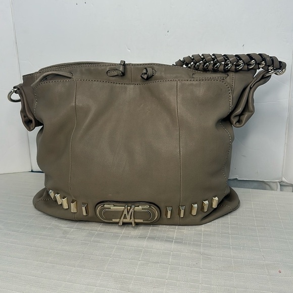 MARCIANO Bag in tan leather with light gold hardware - Picture 1 of 11